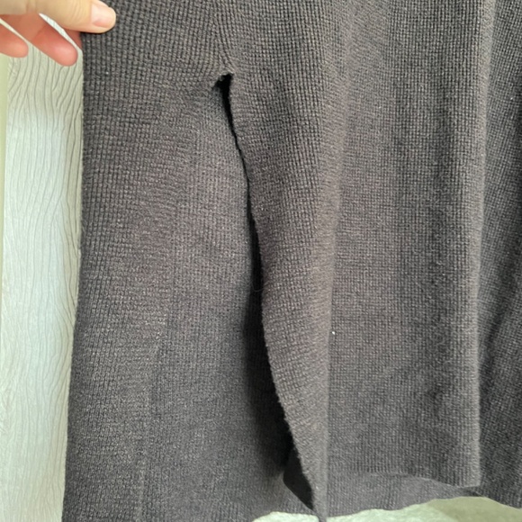 Gentle Fawn grey knit dress, waffle weave, large - Picture 7 of 8